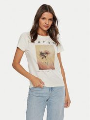 Guess T-Shirt V5GI05 I3Z14 Granatowy Regular Fit. Niebieskie t-shirty damskie Guess, xxs, z aplikacjami, z bawełny, bez kołnierzyka, bez ramiączek. Za 129.99 zł.