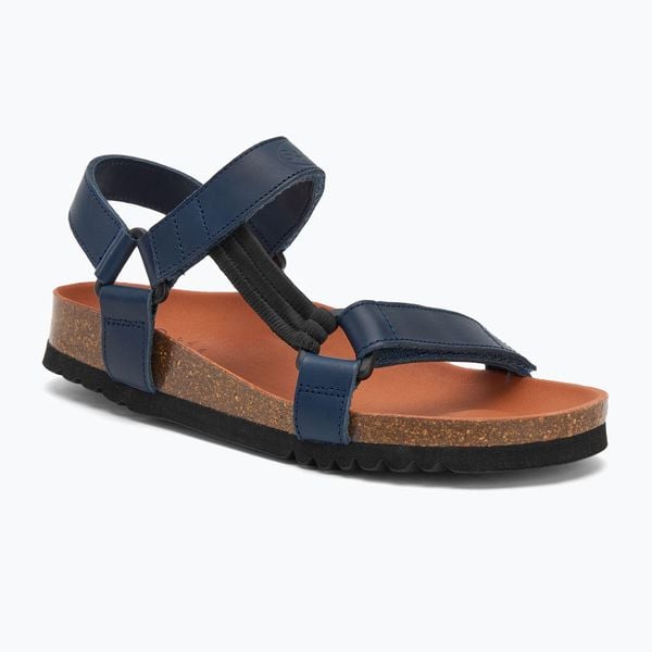 Sandały Scholl Heaven Ad Med. Niebieskie sandały damskie Scholl, bez wzorów, z materiału, bez obcasa, bez zapięcia. Za 342.99 zł.