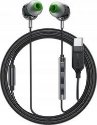 Słuchawki przewodowe Acefast L5 dokanałowe USB-C 1.2m - czarne. Czarne słuchawki dokanałowe Acefast. Za 108.70 zł.