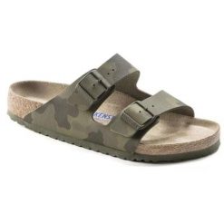 Klapki męskie Birkenstock Arizona BS regular. Zielone klapki męskie Birkenstock, bez wzorów, z denimu, bez zapięcia. Za 287.00 zł.