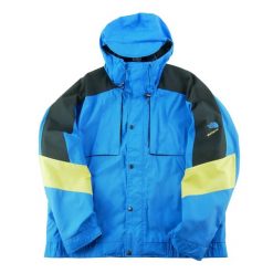 Second life - Męska parka TNF Extreme Vintage Blue - Stan dobry. Niebieskie parki męskie The North Face, m, bez wzorów, vintage, bez kołnierzyka, bez kaptura. Za 102.20 zł.