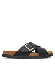 Lasocki Klapki ARC-BIERGE-19 Czarny. Czarne klapki damskie Lasocki, bez wzorów, ze skóry, bez obcasa, bez zapięcia. Za 159.99 zł.