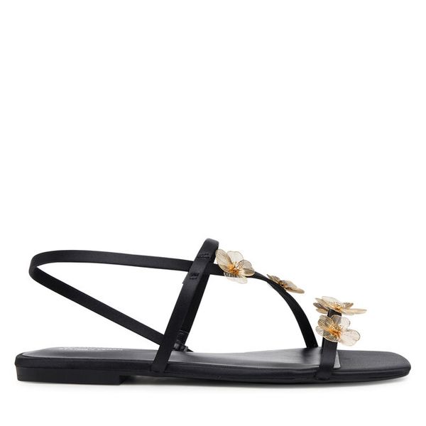 Sandały Call It Spring. Czarne sandały damskie Call it Spring, bez wzorów, bez obcasa, na płaskiej podeszwie, bez zapięcia. Za 199.99 zł.