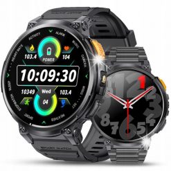 Smartwatch JG Smart Smartwatch Męski Zegarek Menu PL Rozmowy Ciśnieniomierz 730mAh IP68 2 Paski. Zegarki męskie JG Smart, bez wzorów. Za 665.64 zł.