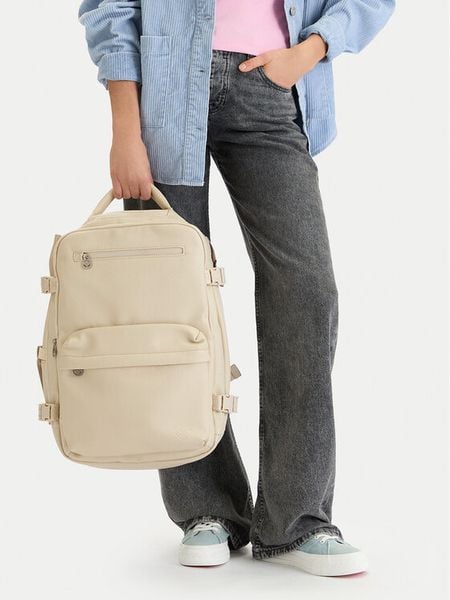Roxy Plecak podróżny CEOWB-ROXY-KL-004-09 Kremowy. Białe plecaki damskie Roxy, bez wzorów, z materiału. Za 249.99 zł.