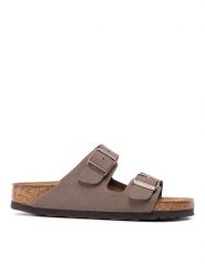 Birkenstock Klapki Arizona Birko-Flor 0151183 Brązowy. Brązowe klapki damskie Birkenstock, bez wzorów, ze skóry, bez obcasa, bez zapięcia. Za 449.99 zł.