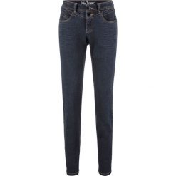 Dżinsy "authentik-stretch" STRAIGHT bonprix ciemnoniebieski. Niebieskie jeansy damskie bonprix, bez wzorów, z jeansu. Za 79.99 zł.