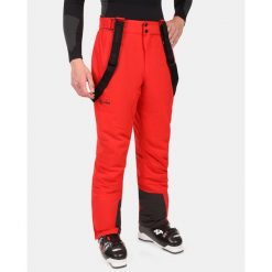 Męskie spodnie narciarskie Kilpi MIMAS-M. Czerwone spodnie sportowe męskie Kilpi, m, bez wzorów, narciarskie. Za 731.89 zł.