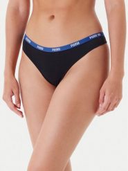 Puma Komplet 3 par stringów 907590 Czarny. Czarne majtki damskie Puma, z bawełny. Za 69.99 zł.