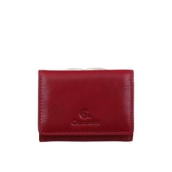 Mały czerwony portfel damski Canaletto z naturalnej skóry licowej z RFID – elegancja i bezpieczeństwo PD2000cs165 RFID. Czerwone portfele damskie ze skóry. Za 156.00 zł.