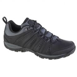 Buty trekkingowe męskie Columbia Woodburn II. Czarne trekkingi męskie Columbia, z gumy, bez zapięcia. Za 349.99 zł.