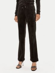 Juicy Couture Spodnie dresowe Tina JCAPW045 Czarny Regular Fit. Czarne spodnie dresowe damskie Juicy Couture, bez wzorów, z dresówki. Za 389.99 zł.