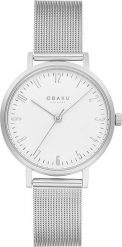 Zegarek OBAKU Zegarek damski Obaku Denmark V248LXCIMC srebrny. Szare zegarki damskie OBAKU, srebrne. Za 351.00 zł.