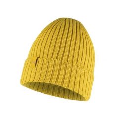 Czapka zimowa z wełny merino Buff Merino Wool Norval. Żółte czapki damskie Buff, na zimę, bez wzorów, z wełny. W wyprzedaży za 164.93 zł.