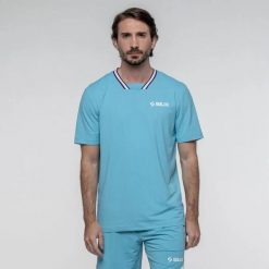 T-shirt Siux Apex 26. Niebieskie t-shirty damskie SIUX, s, bez wzorów, z materiału, bez kołnierzyka, bez ramiączek. Za 217.20 zł.