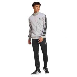 Dres adidas Szary 3 Paski. Szare komplety dresowe męskie Adidas, bez wzorów, z dresówki. Za 327.75 zł.