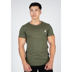 York Koszulka - Zielony. Zielone koszulki sportowe męskie GORILLA WEAR, m, bez wzorów, bez ramiączek, na fitness i siłownię. Za 159.99 zł.