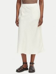 Gant Spódnica midi 4400231 Biały Regular Fit. Białe spódnice damskie GANT, bez wzorów, z wiskozy, midi. Za 631.99 zł.