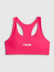 4F Góra od bikini damska - różowa L. Czerwone bikini 4F, l, bez wzorów, z materiału. Za 79.99 zł.