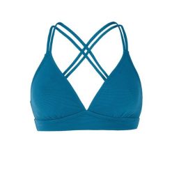 Damski top do kostiumu kąpielowego Protest MIXSupers. Niebieskie stroje kąpielowe damskie Protest, s, bez wzorów, z elastanu. Za 178.50 zł.