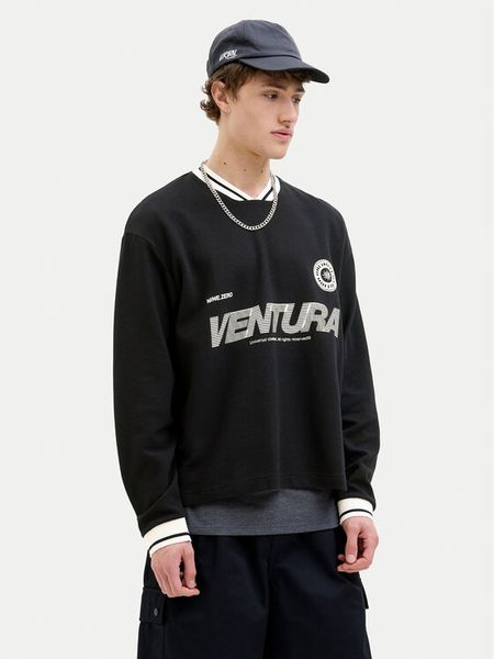Jack & Jones Bluza Horizon 12278566 Czarny Oversize. Czarne bluzy męskie Jack & Jones, m, bez wzorów, z bawełny, bez ramiączek, bez kaptura. Za 99.99 zł.