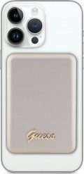 Powerbank Guess Guess Powerbank indukcyjny 15W GUPBM5ALGSGD 5000mAh złoty/gold MagSafe Metal Script Logo. Żółte powerbanki Guess. Za 187.70 zł.