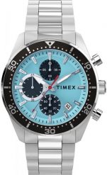 Zegarek Timex Zegarek męski Timex TW2Y62200 srebrny. Szare zegarki męskie Timex, bez wzorów, srebrne. Za 799.00 zł.