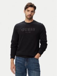Guess Bluza M6YQ08 K4242 Czarny Slim Fit. Czarne bluzy męskie Guess, l, z aplikacjami, z bawełny, bez ramiączek, bez kaptura. Za 344.99 zł.