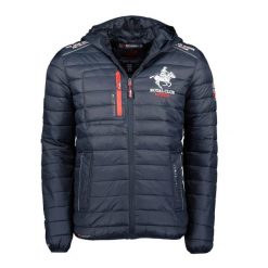 Geographical Norway BRICK NAVY GTX kurtka męska (WY6358H). Niebieskie kurtki męskie Geographical Norway, na zimę, m, bez wzorów, z polaru, sportowe. Za 249.00 zł.