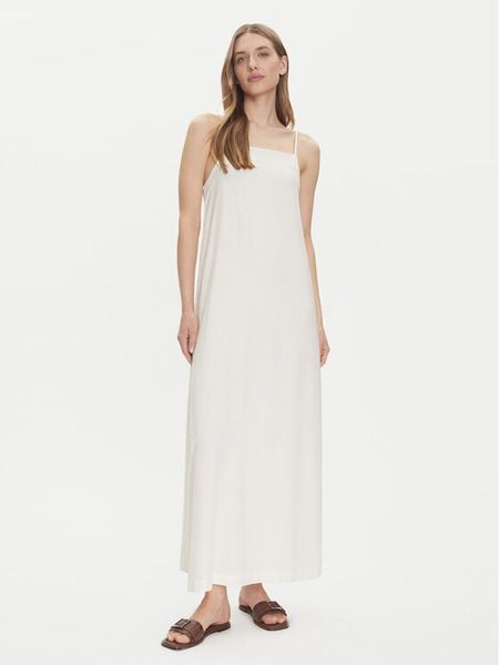 JJXX Sukienka letnia Breeze 12269731 Biały Loose Fit. Białe sukienki damskie JJXX, na lato, s, bez wzorów, ze lnu, bez kołnierzyka, bez ramiączek. Za 179.99 zł.