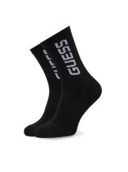 Guess Skarpety długie Z4YZ02 ZZ00I Czarny. Czarne skarpety męskie Guess, z aplikacjami, z bawełny. Za 59.99 zł.