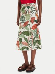 Guess Spódnica midi W6GD69 W2092 Zielony Regular Fit. Zielone spódnice damskie Guess, xl, z aplikacjami, ze lnu, midi. Za 614.99 zł.