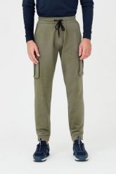 AERONAUTICA MILITARE Zielone spodnie dresowe. Zielone spodnie sportowe męskie Aeronautica Militare, m, bez wzorów, z dresówki. W wyprzedaży za 399.99 zł.