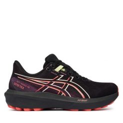 Buty do biegania Asics. Czarne obuwie sportowe damskie Asics, bez wzorów, bez zapięcia, do biegania. Za 659.99 zł.