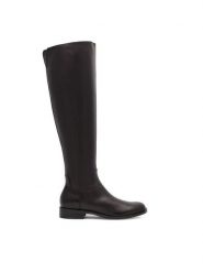 Gino Rossi Muszkieterki MIVAR-02 Czarny. Czarne kozaki damskie Gino Rossi, bez wzorów, ze skóry, bez obcasa, na płaskiej podeszwie, bez zapięcia. Za 459.99 zł.