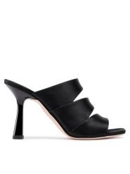 Alberta Ferretti Klapki 22152A6508 8202 Czarny. Czarne klapki damskie Alberta Ferretti, bez wzorów, z materiału, bez obcasa, bez zapięcia. Za 1,229.00 zł.
