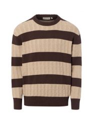 Redefined Rebel sweter z dzianiny Mężczyźni beżowy, XXL. Brązowe swetry męskie Redefined Rebel, m, bez wzorów, z dzianiny, eleganckie, bez kołnierzyka, bez ramiączek. Za 199.95 zł.