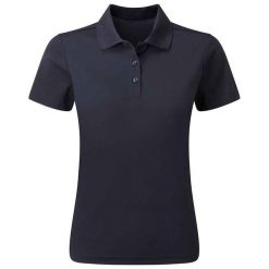 Damska Koszulka Polo Z Trwałego Materiału Barwionego Przędzą. Niebieskie koszulki sportowe damskie PREMIER, xl, bez wzorów, bez ramiączek. Za 90.99 zł.