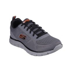 Buty sportowe Sneakersy męskie, Track - Leshur. Szare buty sportowe męskie Skechers, bez wzorów, bez obcasa, bez zapięcia. Za 299.99 zł.