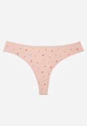 Jasnoróżowe Majtki Stringi z Bawełną w Kwiaty Calylia. Czerwone majtki damskie Born2be, z bawełny. Za 5.99 zł.