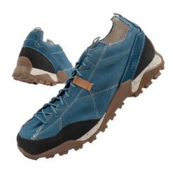 Buty trekkingowe męskie Aku Nativa Canvas. Niebieskie buty zimowe męskie Aku, bez wzorów, bez obcasa, bez zapięcia. Za 399.00 zł.
