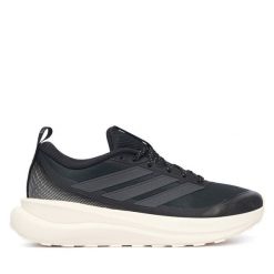 Buty do biegania adidas. Czarne obuwie sportowe damskie Adidas, bez wzorów, bez zapięcia, do biegania. Za 259.99 zł.