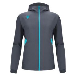 Bluza z kapturem z pełnym zamkiem błyskawicznym Macron Tiamat. Niebieskie bluzy damskie Macron, na zimę, bez wzorów, bez ramiączek, z kapturem. Za 356.50 zł.