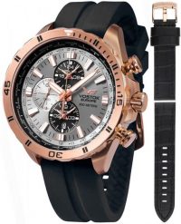 Zegarek męski Vostok Europe YM26-320B653S czarny. Czarne zegarki męskie Vostok Europe, bez wzorów. Za 3,705.09 zł.