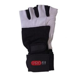 Skórzane Rękawiczki Bez Palców Dla Dorosłych Unisex Gym Pro. Białe rękawiczki damskie PROFIT, bez wzorów. Za 77.99 zł.