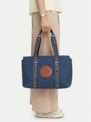 Beverly Hills Polo Club Torebka CWBEO-BHPC-L-007-10 Granatowy. Niebieskie shopperki damskie Beverly Hills Polo Club, bez wzorów, ze skóry, bez dodatków. Za 179.99 zł.