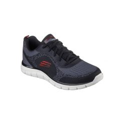 Buty sportowe Sneakersy męskie, Track - Leshur. Czarne buty sportowe męskie Skechers, bez wzorów, bez zapięcia. Za 249.99 zł.