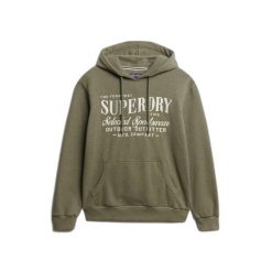 Casualowa bluza z kapturem Superdry Outdoor Supply Co. Zielone bluzy męskie Superdry, m, bez wzorów, bez ramiączek, z kapturem. Za 349.55 zł.