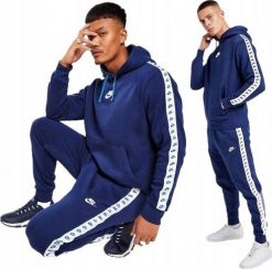 NIKE DRES MĘSKI KOMPLET BLUZA+ SPODNIE BAWEŁNA CIEPŁY DM6838 GRANAT r. S. Komplety dresowe męskie Nike, m, bez wzorów, z bawełny. Za 369.99 zł.