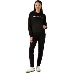 Bluza Z Kapturem Z Kangurką Dla Kobiet. Czerwone bluzy damskie Champion, l, bez wzorów, z bawełny, bez ramiączek, z kapturem. Za 368.99 zł.